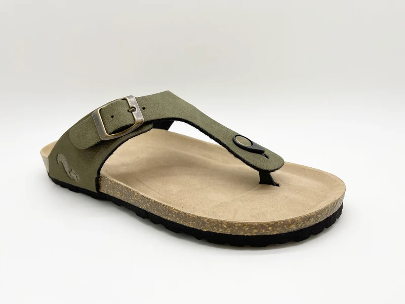 thies 1856 ® Eco Bio Thong Sandal vegan khaki