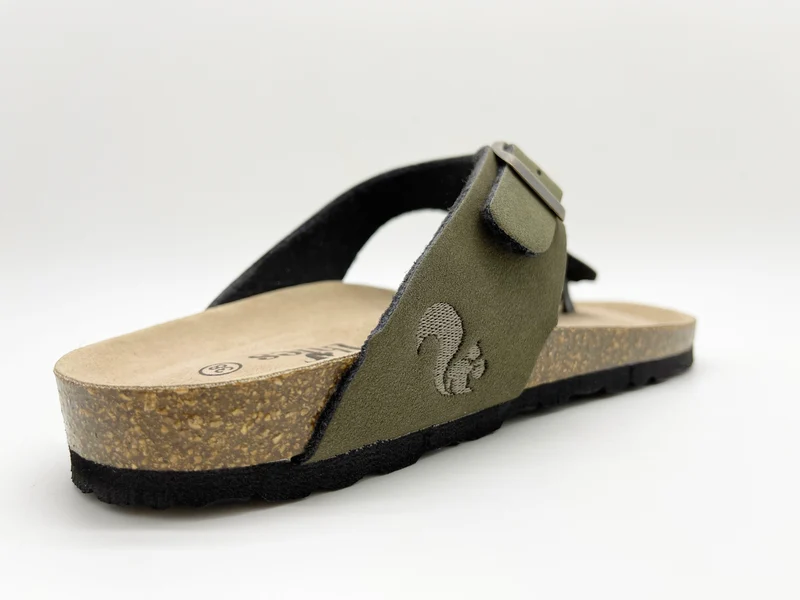 thies 1856 ® Eco Bio Thong Sandal vegan khaki
