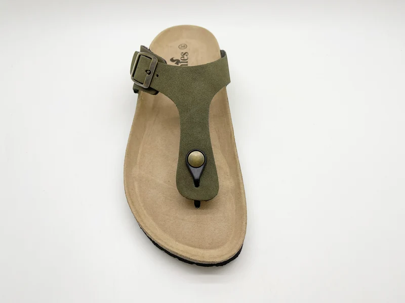 thies 1856 ® Eco Bio Thong Sandal vegan khaki