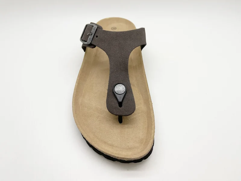 thies 1856 ® Eco Bio Thong Sandal vegan charcoal