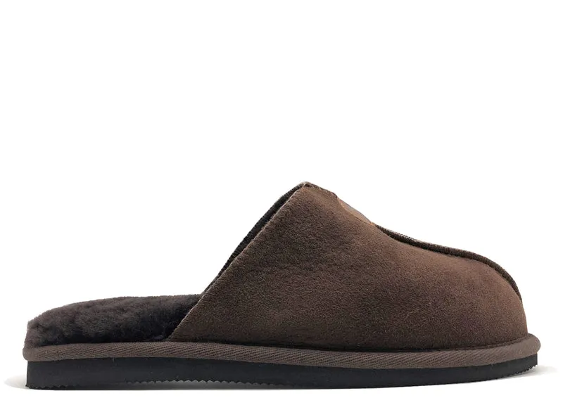 thies 1856 ® Sheepskin Grumpy Dad Slipper dark brown
