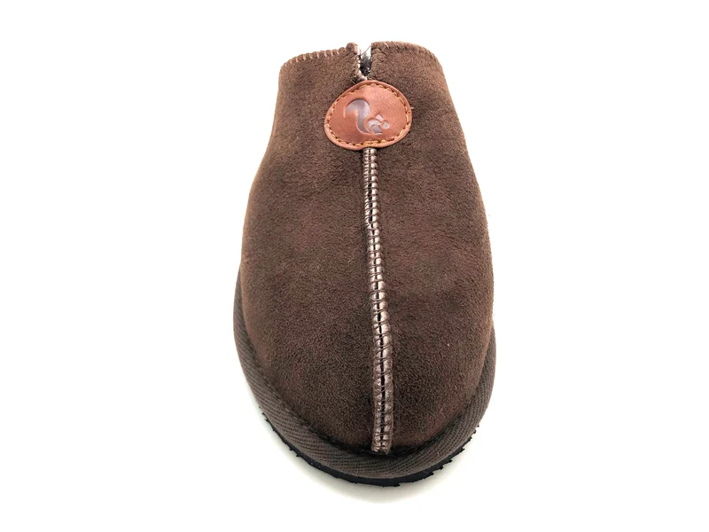 thies 1856 ® Sheepskin Grumpy Dad Slipper dark brown