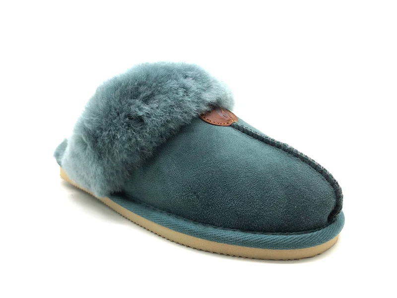 thies 1856 ® Sheepskin Slipper petrol