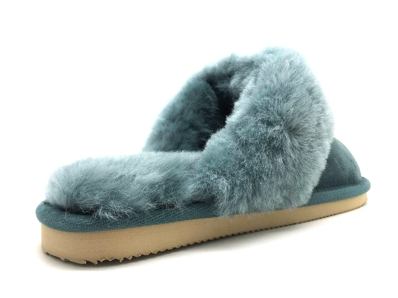 thies 1856 ® Sheepskin Slipper petrol