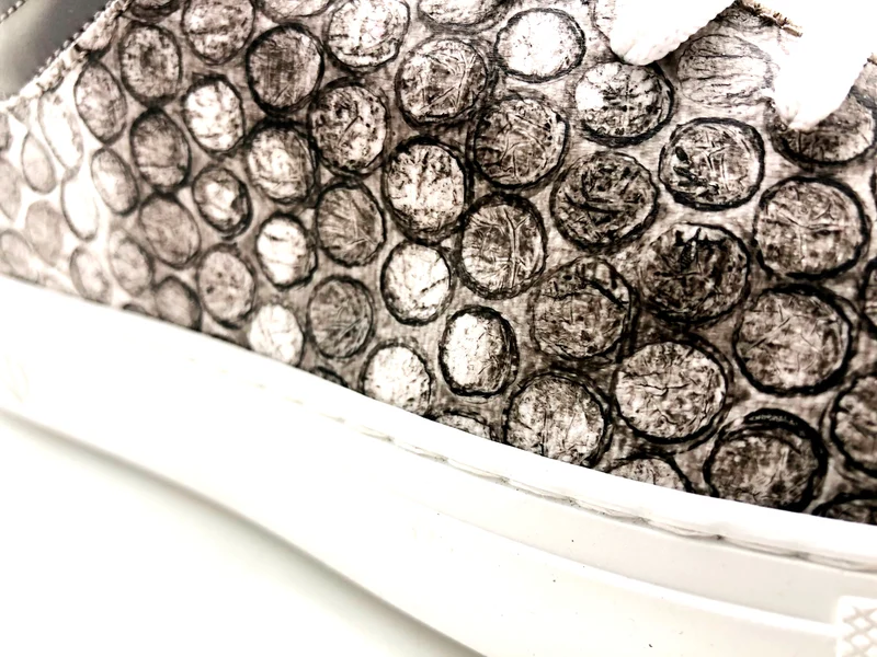 nat-2™ Sleek Low recycled bubble wrap grey