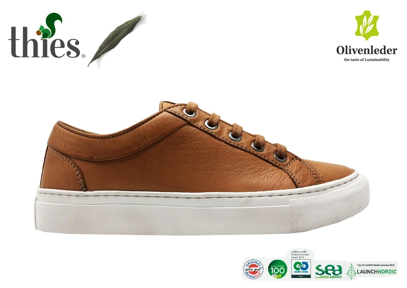 thies ® Olivenleder ® Sneakers biscotto