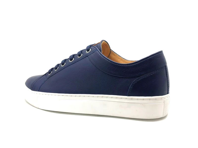 thies ® Olivenleder ® Sneakers navy