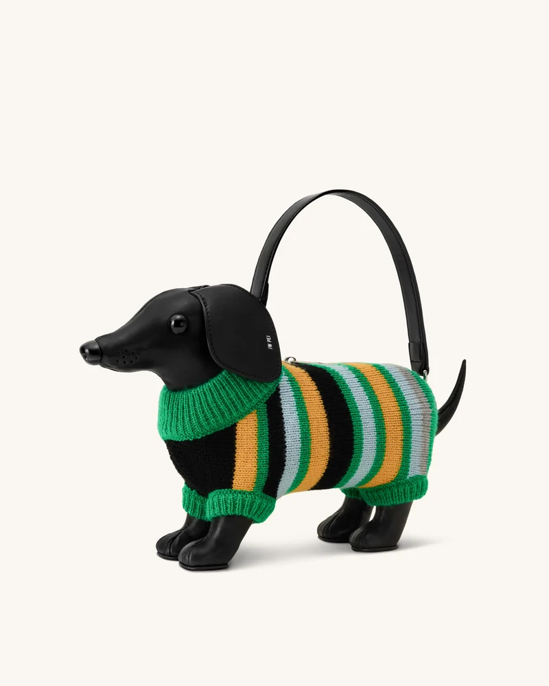 Addison Dackel-Handtasche - Schwarz