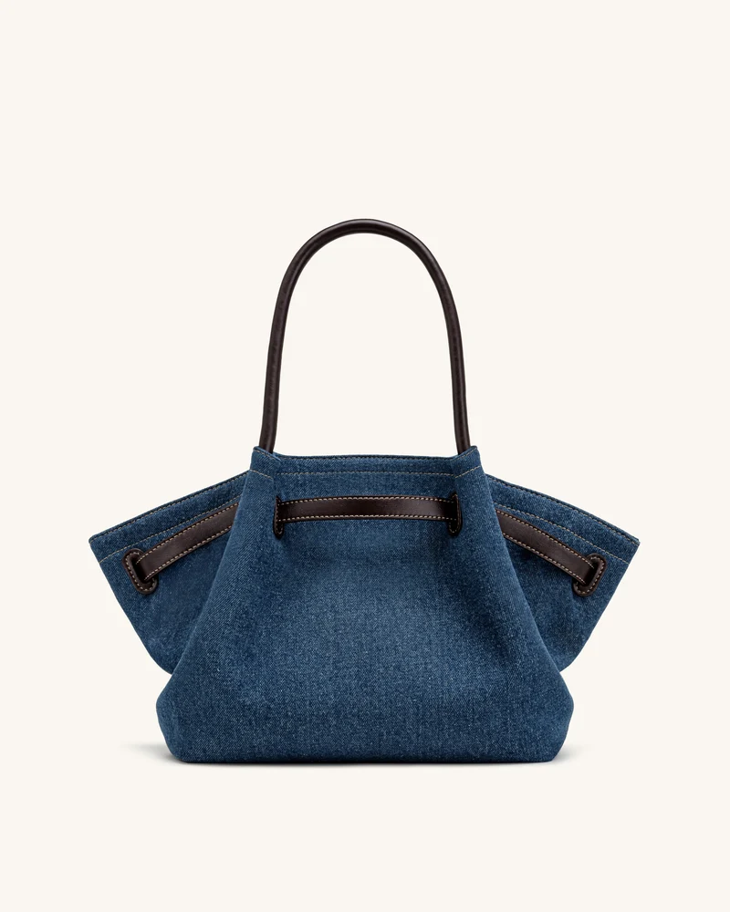 Hana Mittlere Jeans-Tragetasche - Blauer Denim