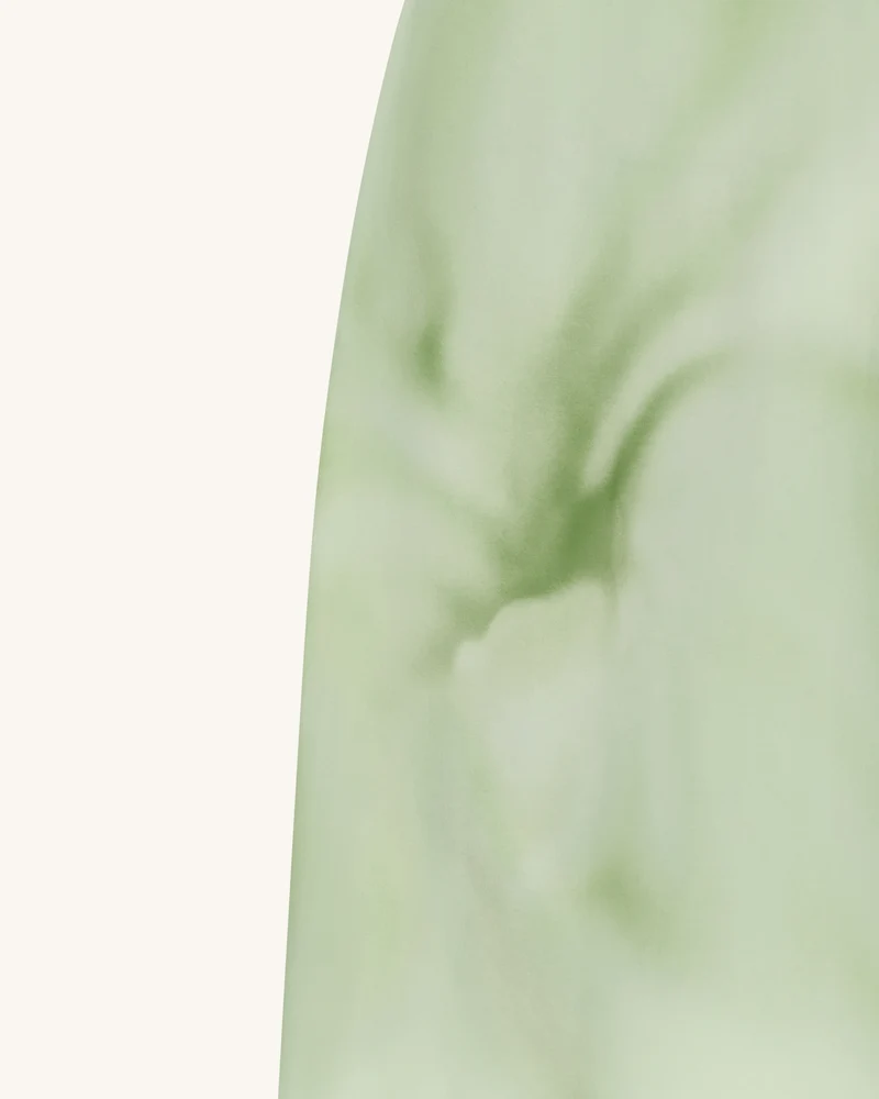 Aquarell-Blumenprint trägerloses Maxikleid - Grün