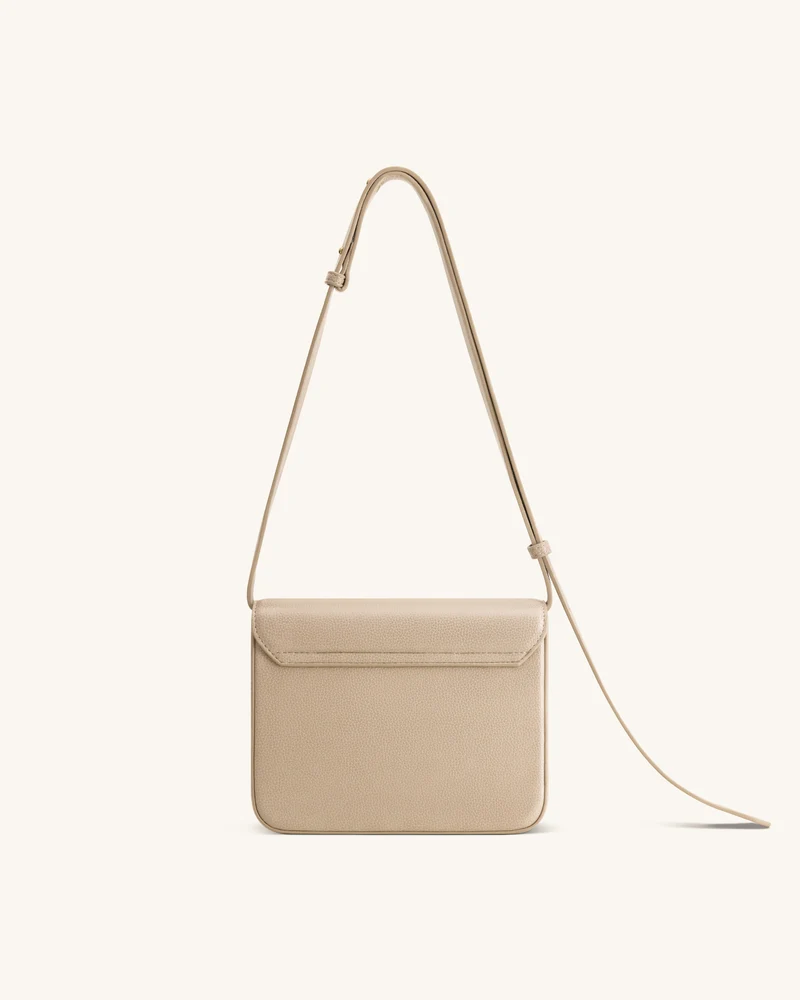 Evania Lock Gekörnte Schultertasche - Khaki