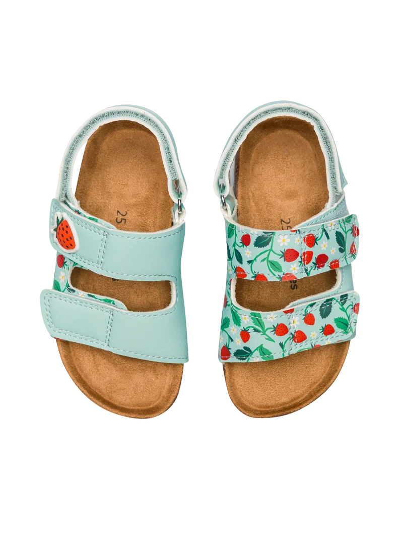 Korksandalen für Kinder Kleine Erdbeeren