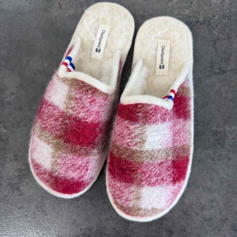 Espadrij l´originale Hausschuh "CHAUSSON WOOLCHECK"