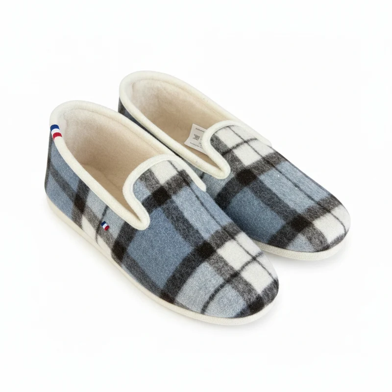 Espadrij l´originale Hausschuh "WOOLCHECK"