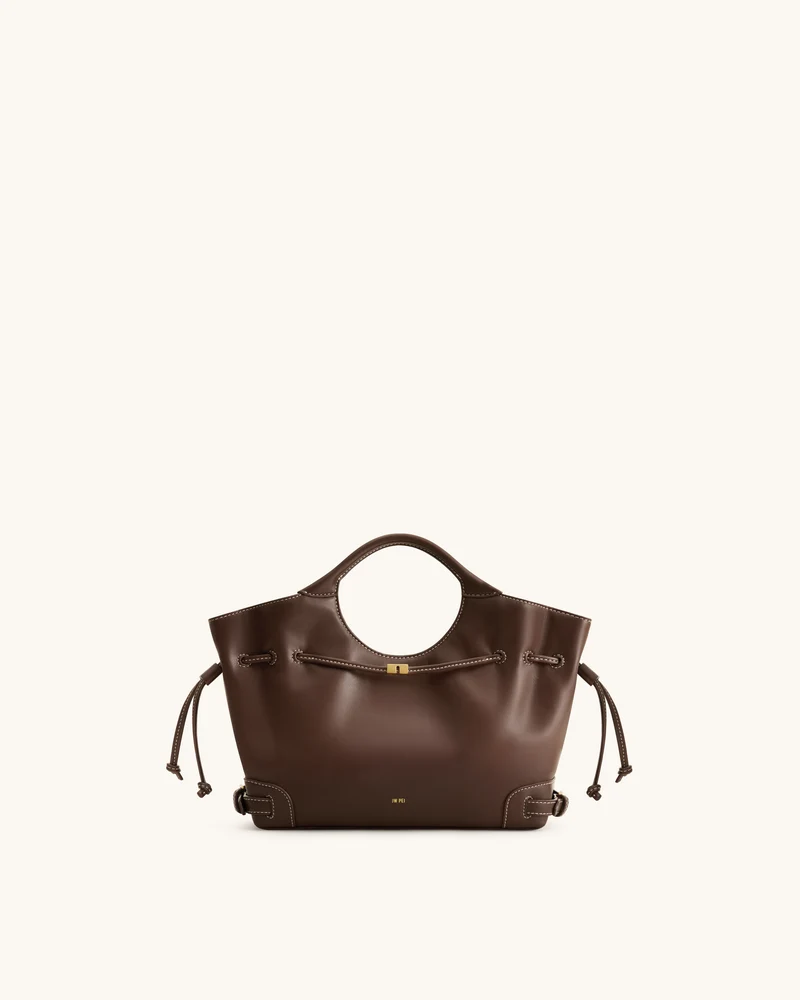 Virelle Tote-Bag mit Kordelzug – Braun