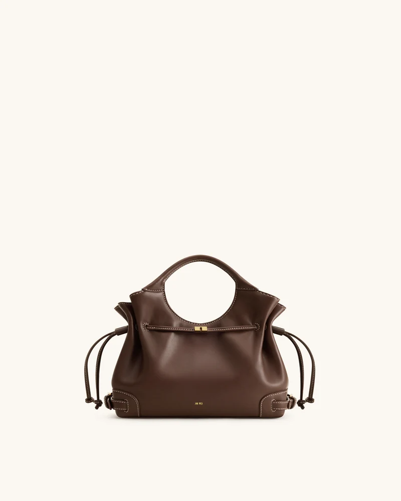 Virelle Tote-Bag mit Kordelzug – Braun