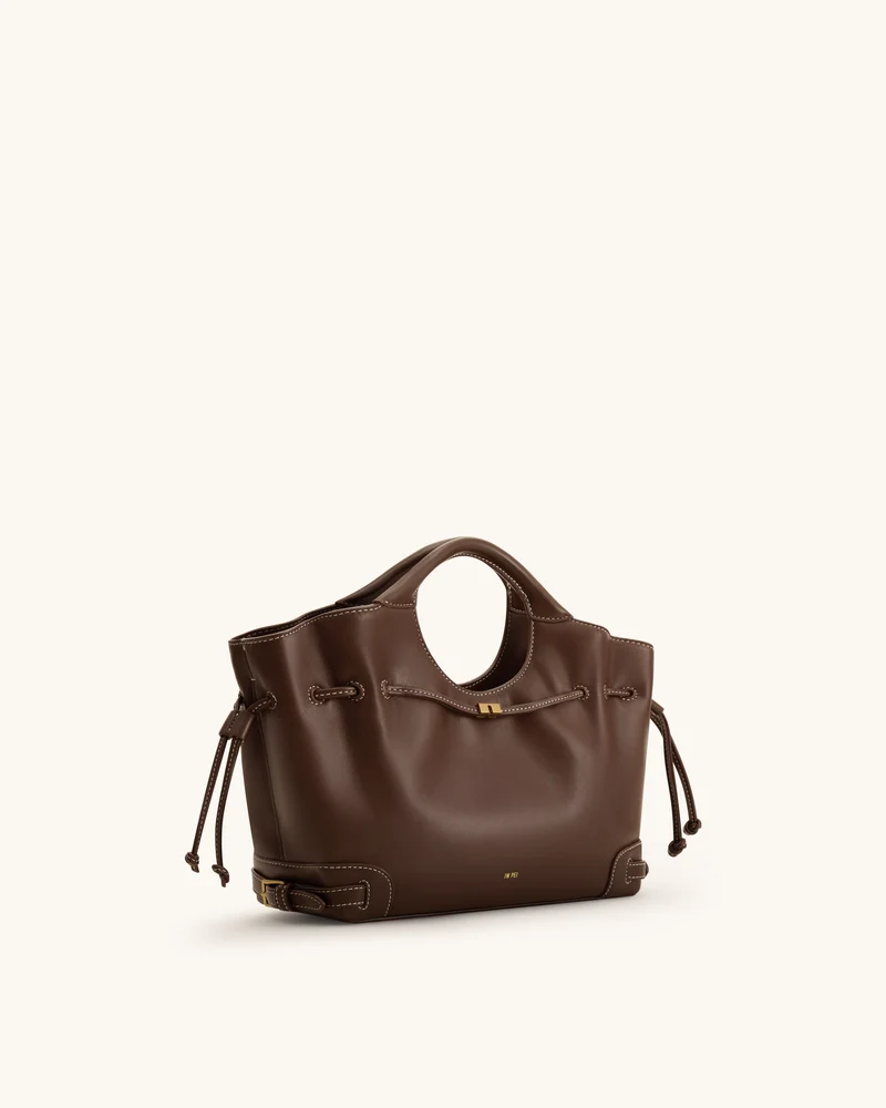 Virelle Tote-Bag mit Kordelzug – Braun