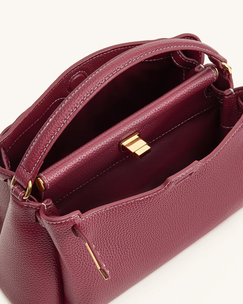 Carmen Henkeltasche - Burgunder