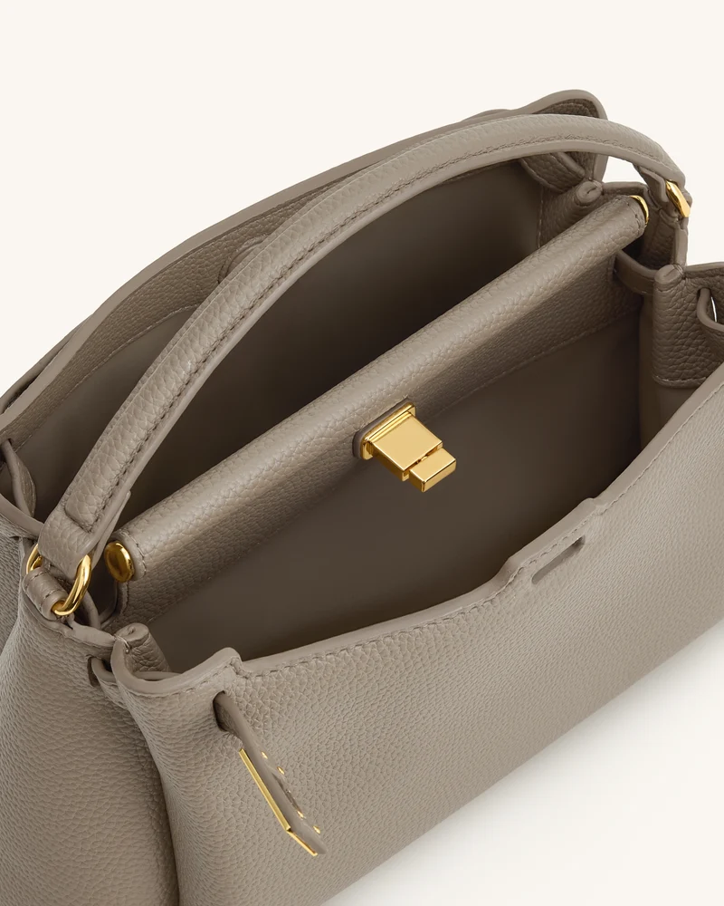 Carmen Henkeltasche - Taupe