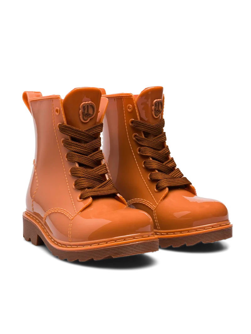 Haselnussbraune Regenstiefel für Kinder