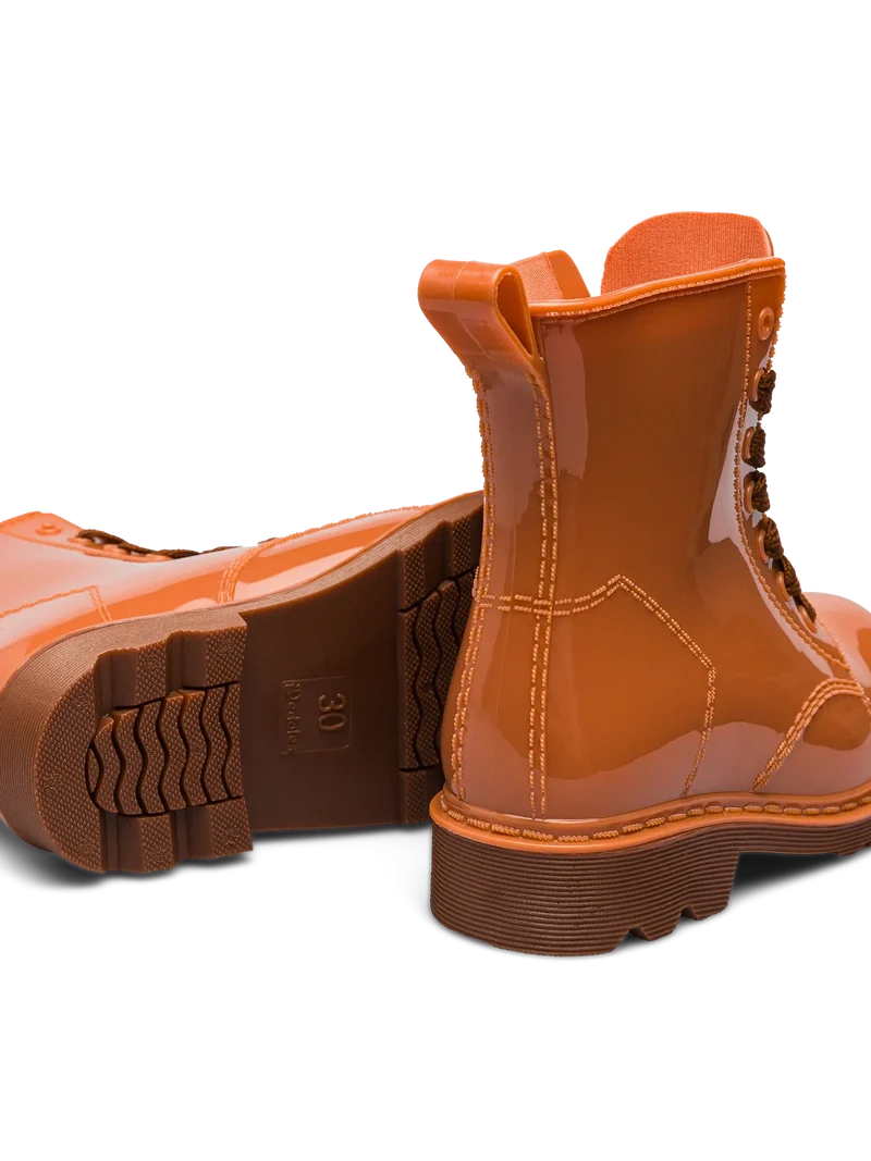 Haselnussbraune Regenstiefel für Kinder