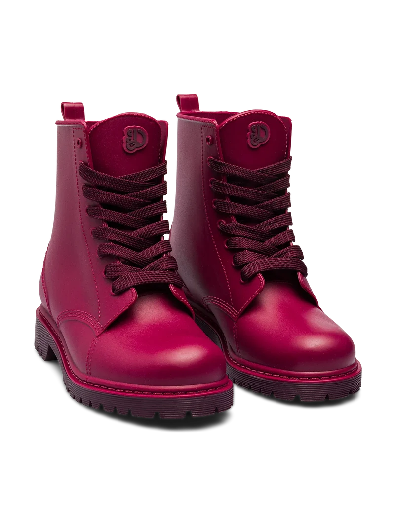 Burgunderrote Regenstiefel für Frauen