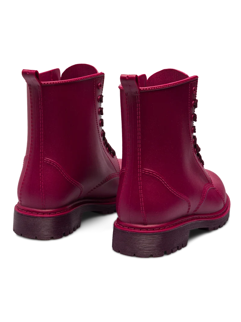 Burgunderrote Regenstiefel für Frauen