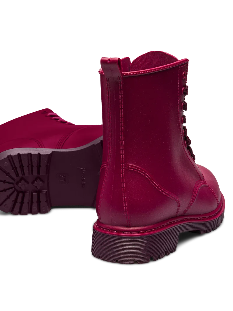 Burgunderrote Regenstiefel für Frauen