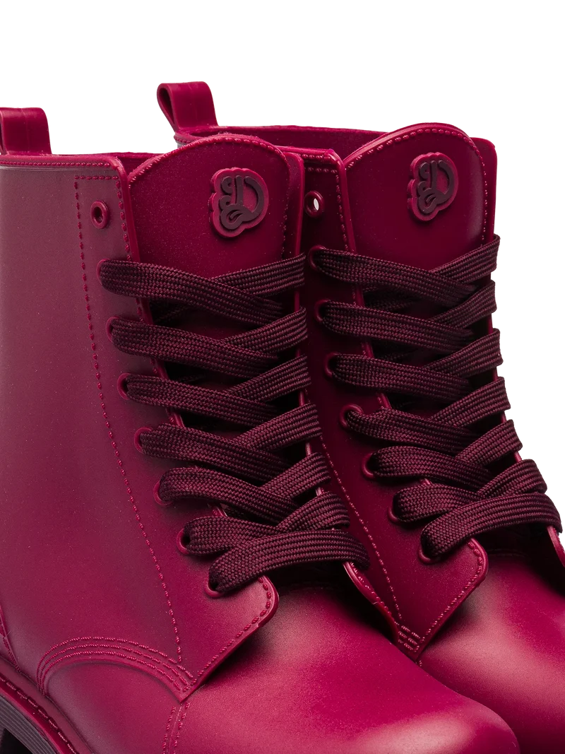 Burgunderrote Regenstiefel für Frauen