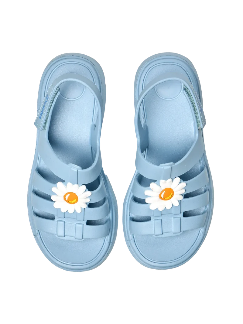 Puderblaue Eva Fisherman Sandalen für Damen
