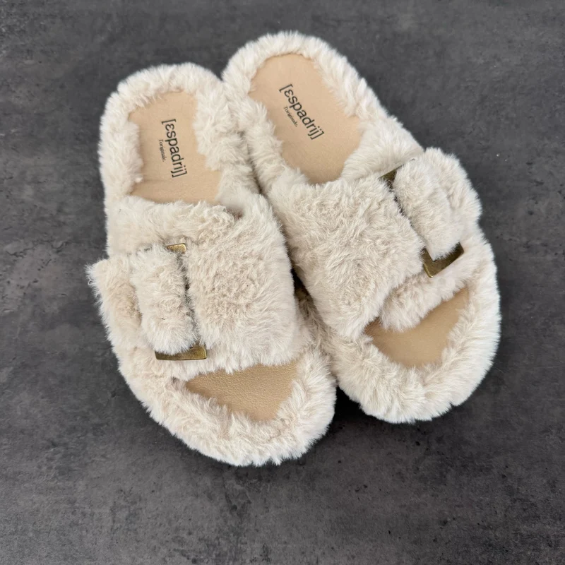 Espadrij l´originale Hausschuh "CLAQUETTE FUZZY ONE"