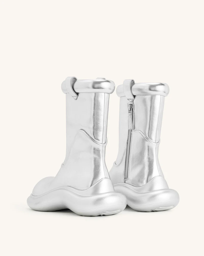 Zoie Metallic Regenstiefel - Silber