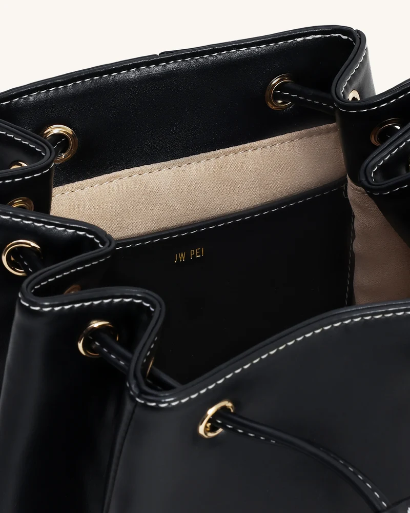 Harper Schnallentaschen-Rucksack - Schwarz