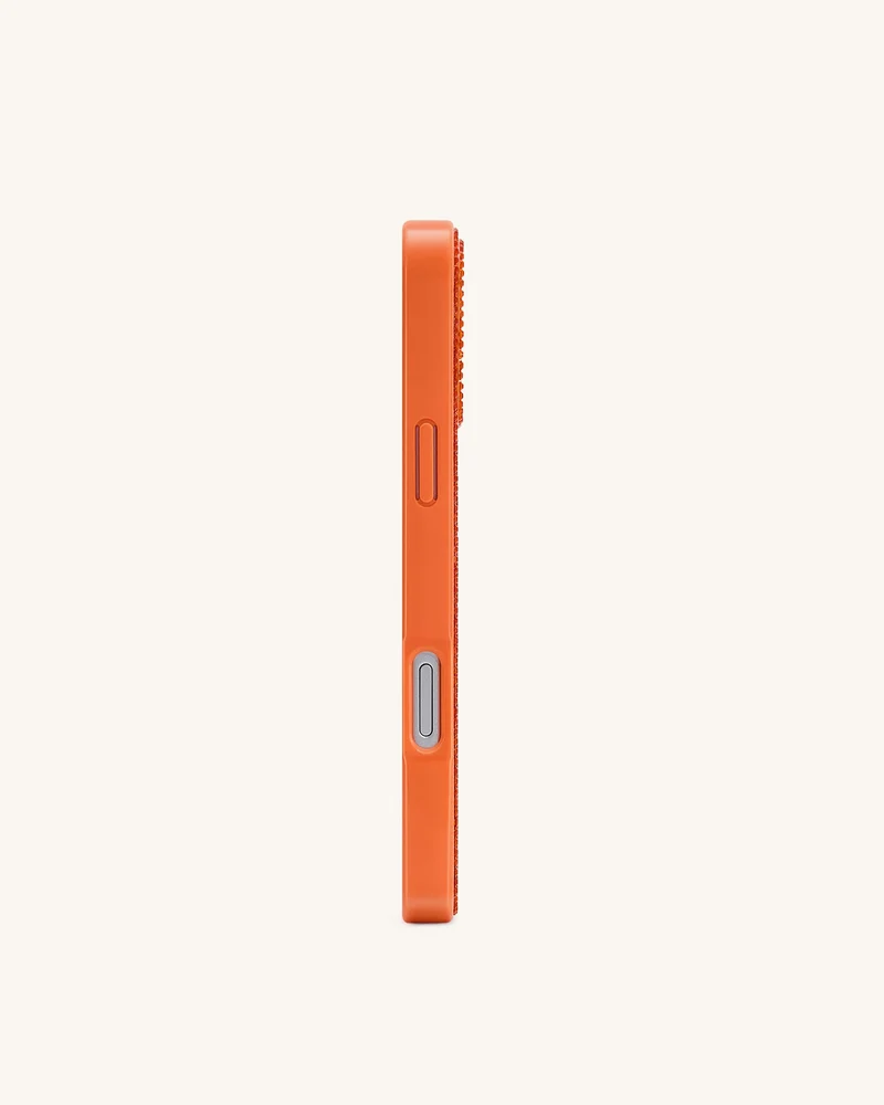 Olive Martini Kunstkristall Handyhülle - Orange