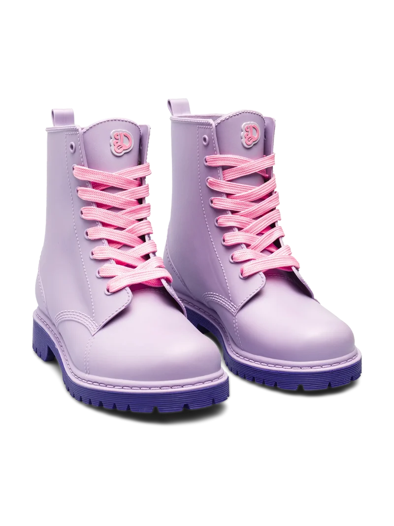 Hellviolette Regenstiefel für Frauen