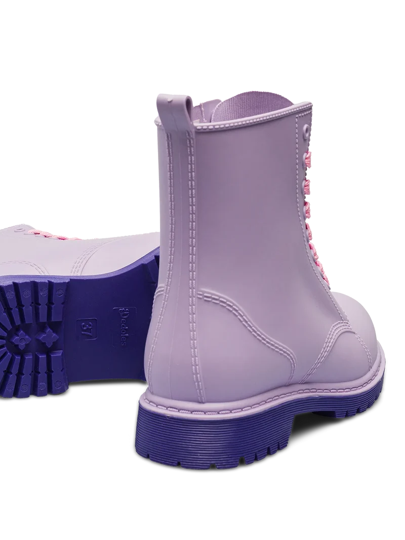 Hellviolette Regenstiefel für Frauen