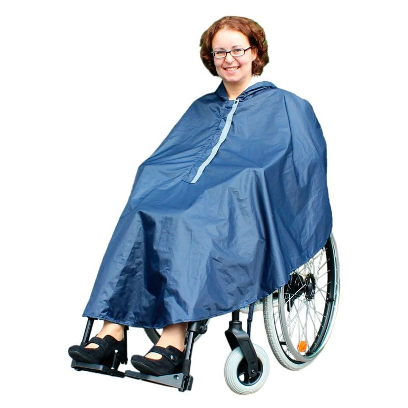 Foret regnslag / Poncho med hætte