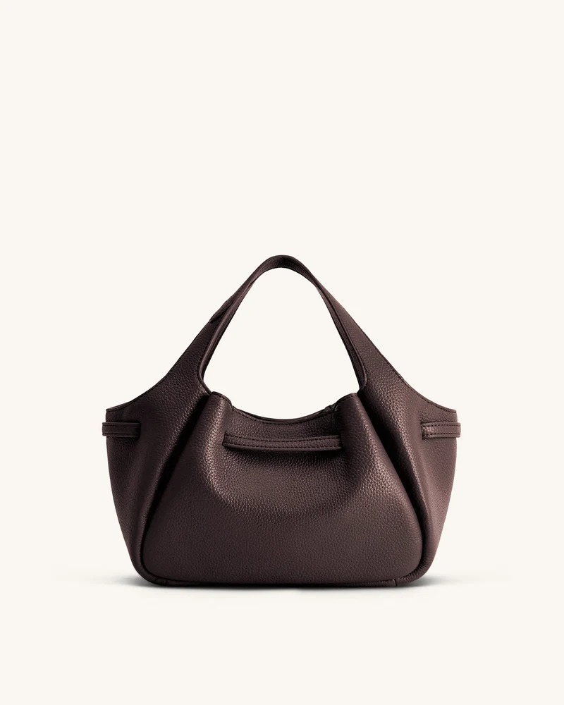 Mabel Weiche Tote Bag mit Schleife - Dunkelbraun