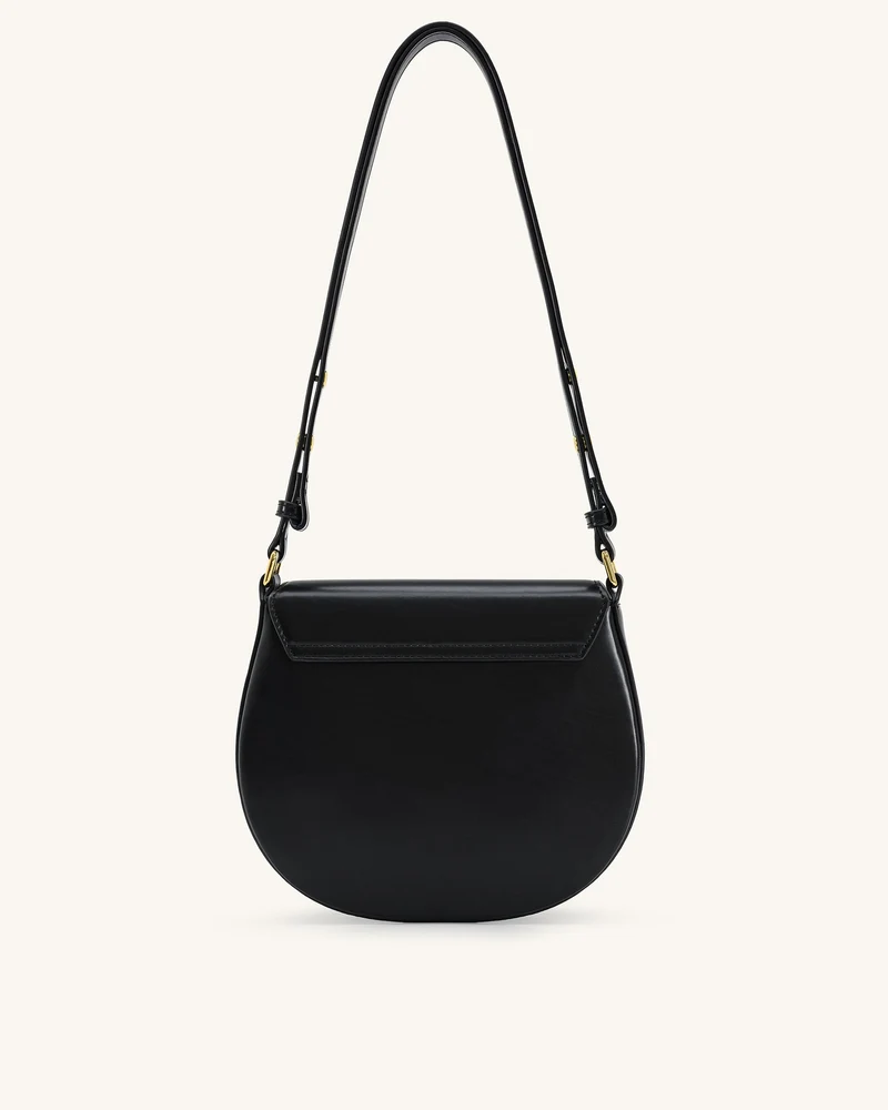 Diana Ringklappen-Satteltasche - Schwarz