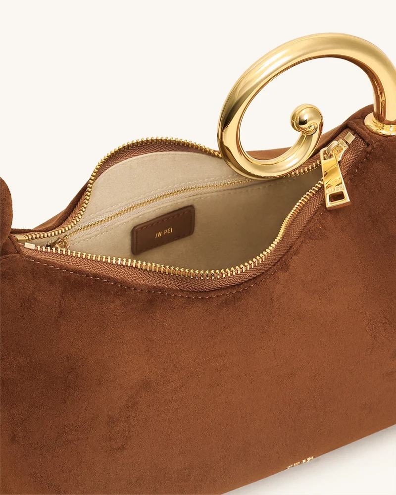 Nell Fransen Hardware Top Handle Tasche - Mokka Braun