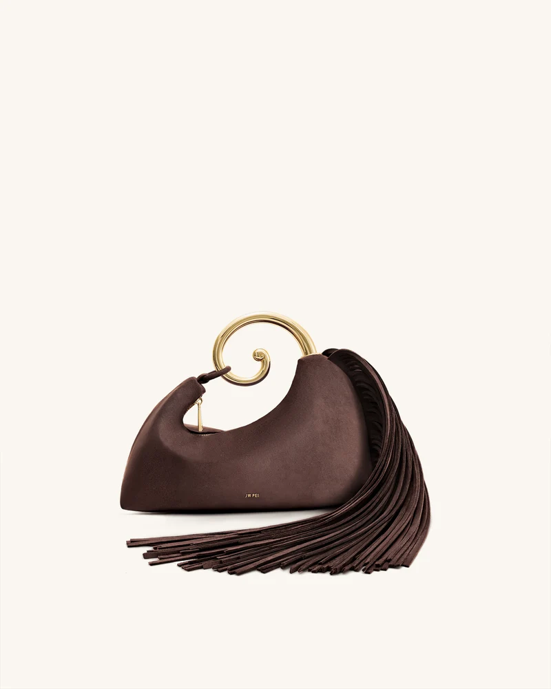 Nell Fransen Hardware Top Handle Tasche - Dunkelbraun
