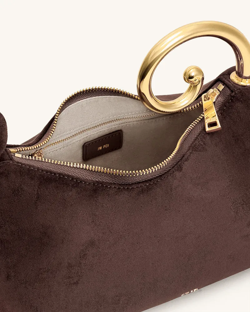 Nell Fransen Hardware Top Handle Tasche - Dunkelbraun