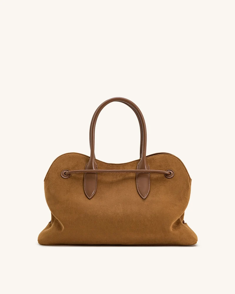 Adele Shopper mit Metall-Seilknoten - Karamellbraun
