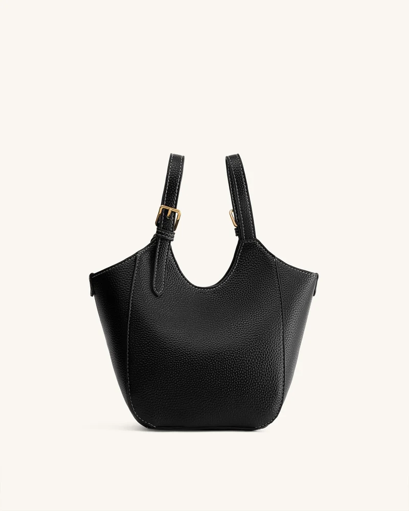 Ines Vorhängeschloss Shopper - Schwarz