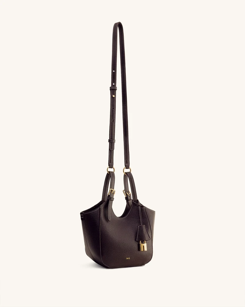 Ines Vorhängeschloss Shopper - Dunkelbraun