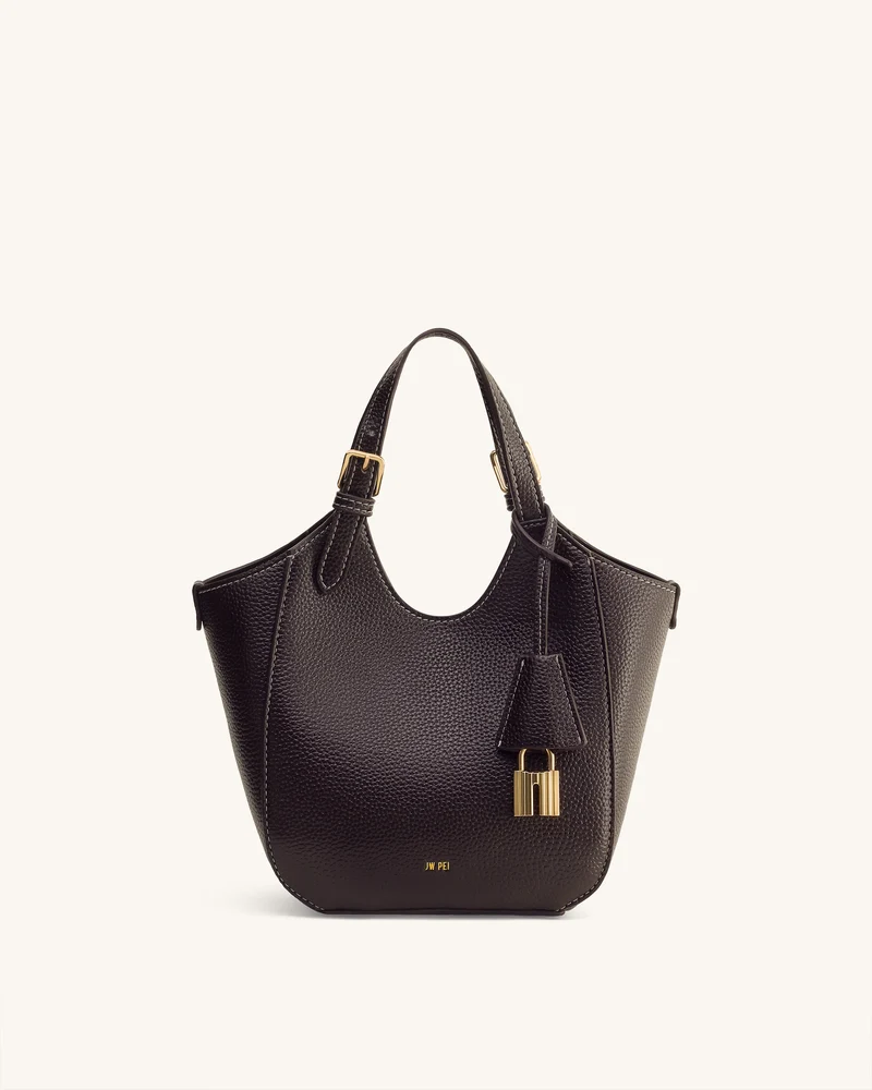 Ines Vorhängeschloss Shopper - Dunkelbraun