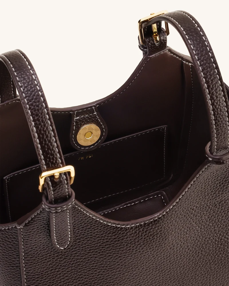 Ines Vorhängeschloss Shopper - Dunkelbraun