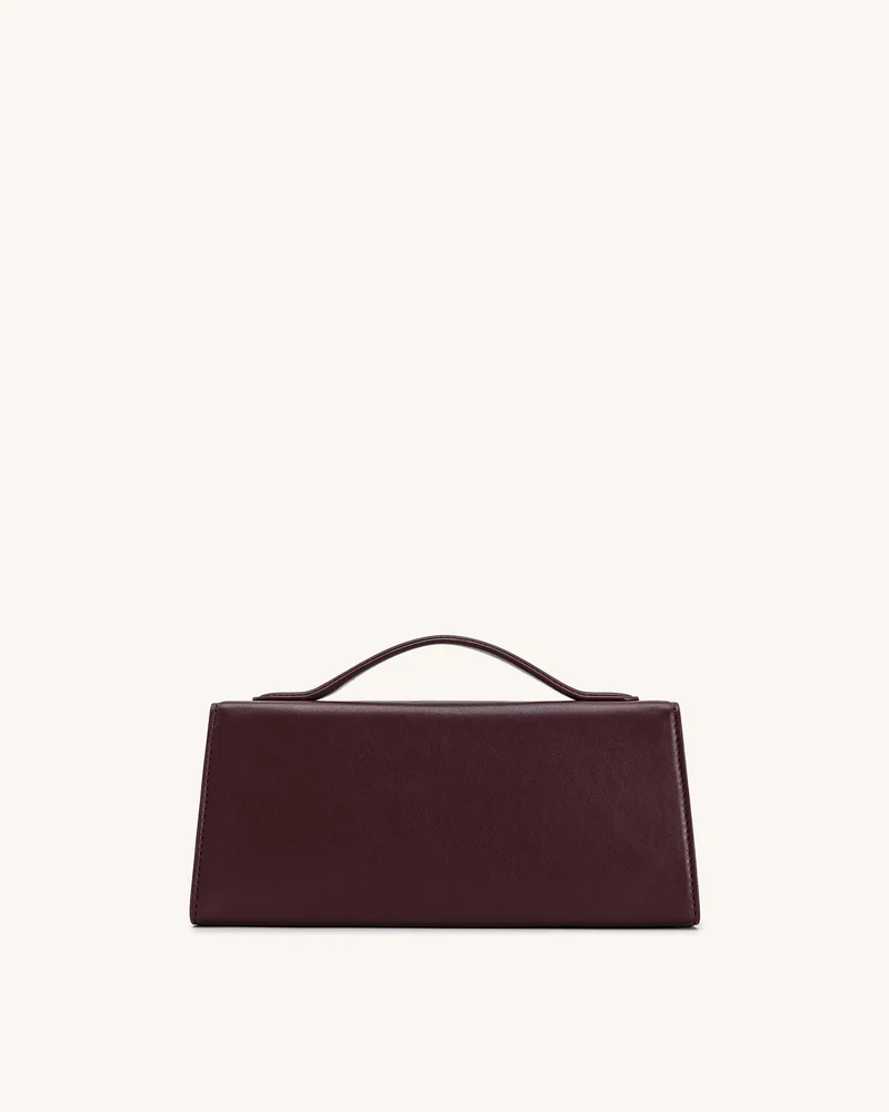 Lena Metall-Seilknoten Henkeltasche - Tiefes Bordeaux