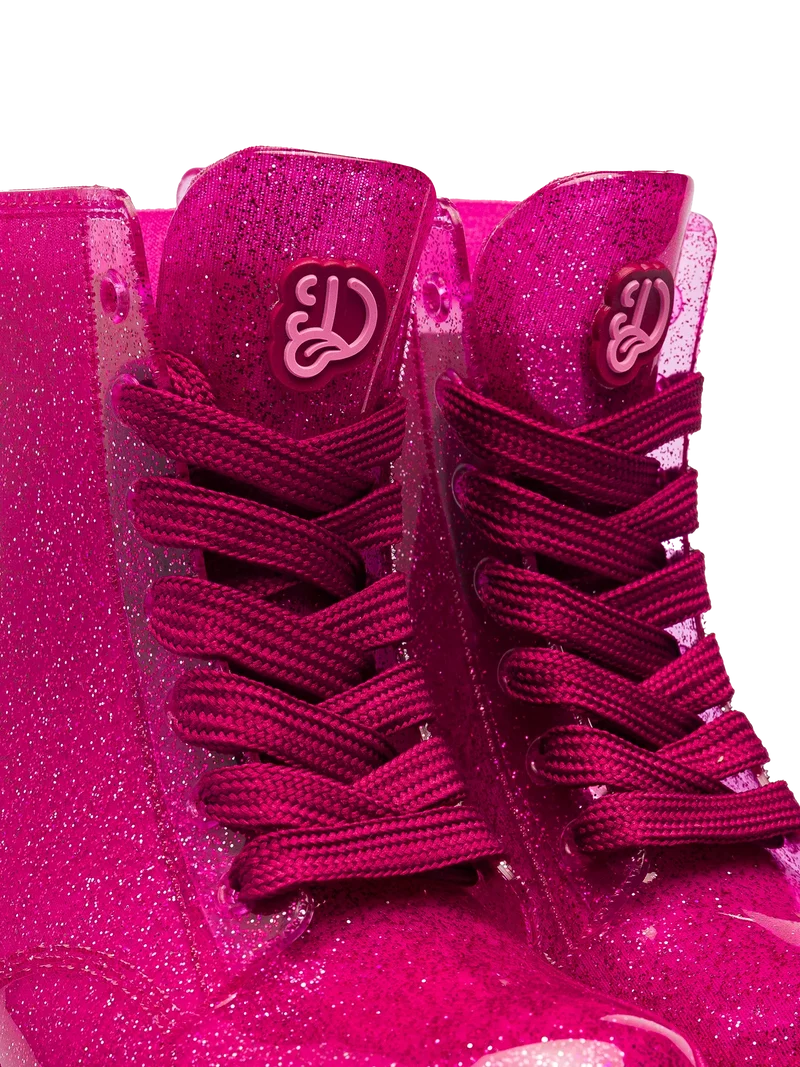 Rosa Glitzer Regenstiefel für Kinder