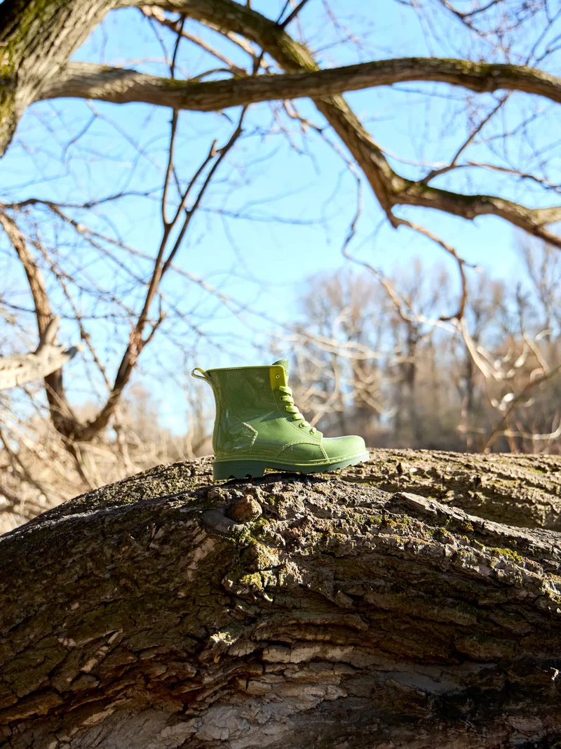 Zederngrüne Regenstiefel für Kinder